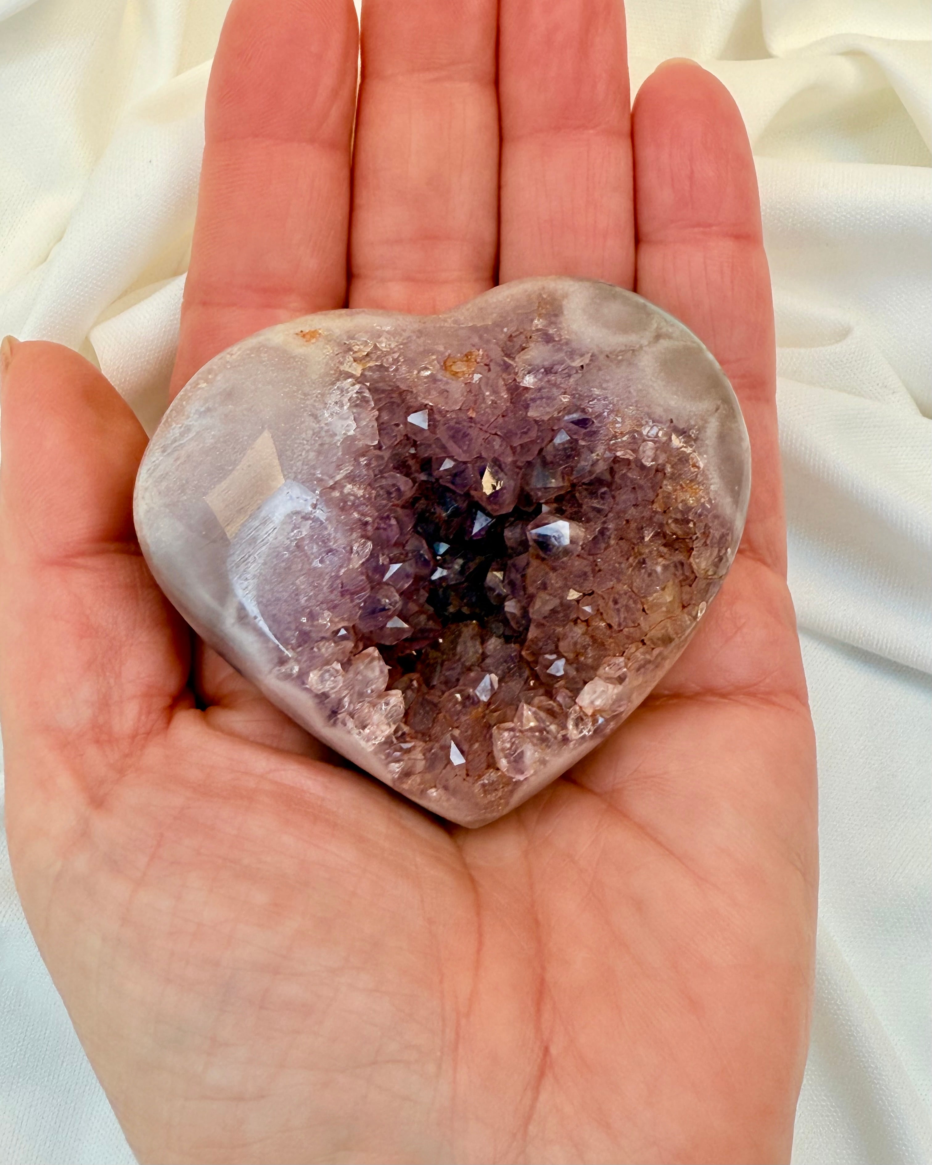 USPOLERET - KRYSTALHJERTE - UNIKA