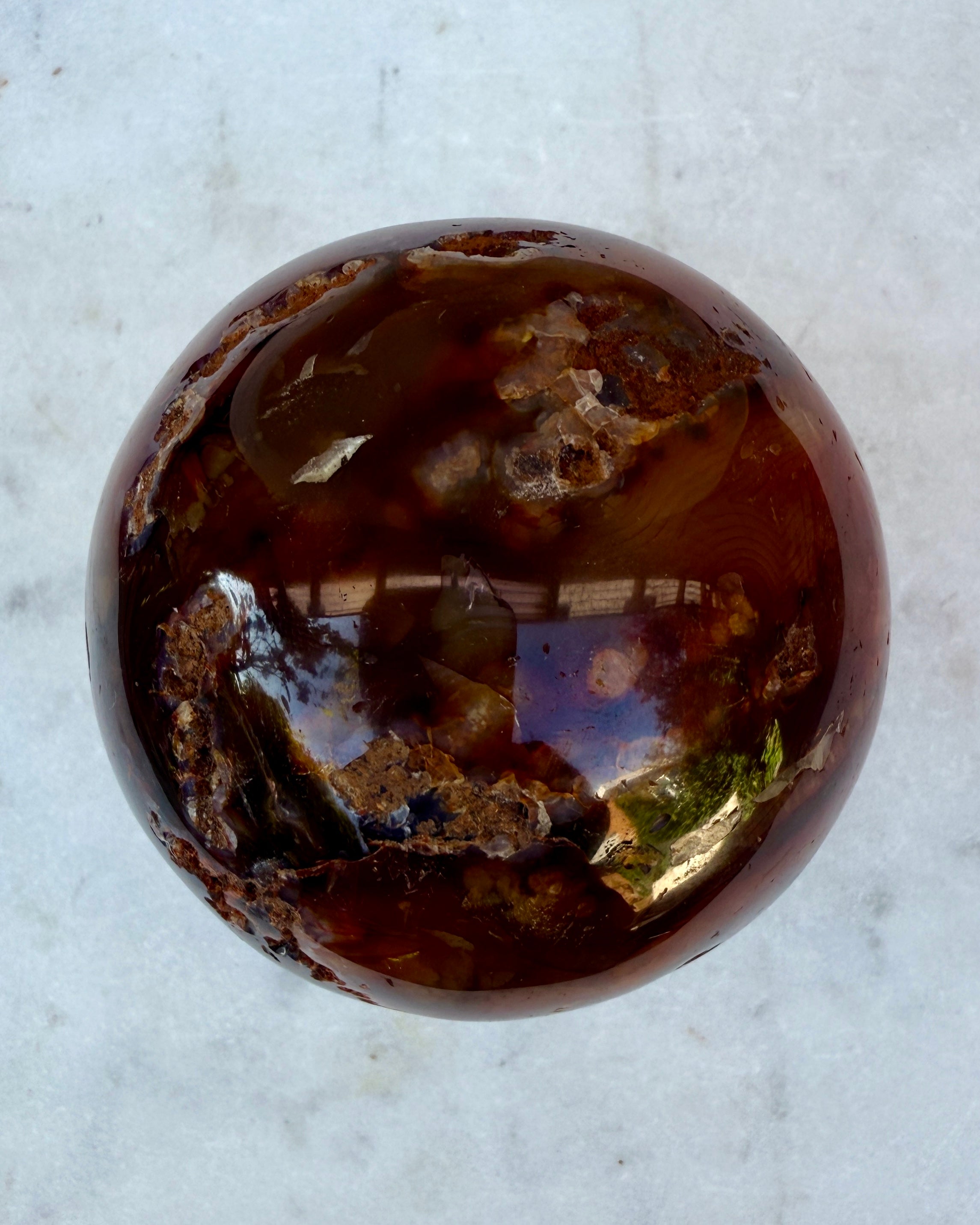 WILD FEMININE FIRE - KRYSTALKUGLE - UNIKA