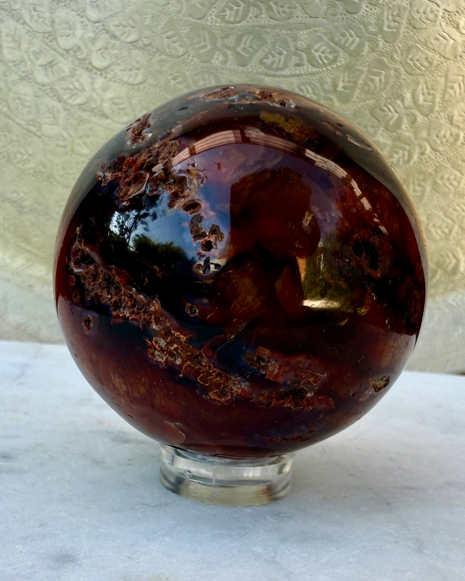 WILD FEMININE FIRE - KRYSTALKUGLE - UNIKA