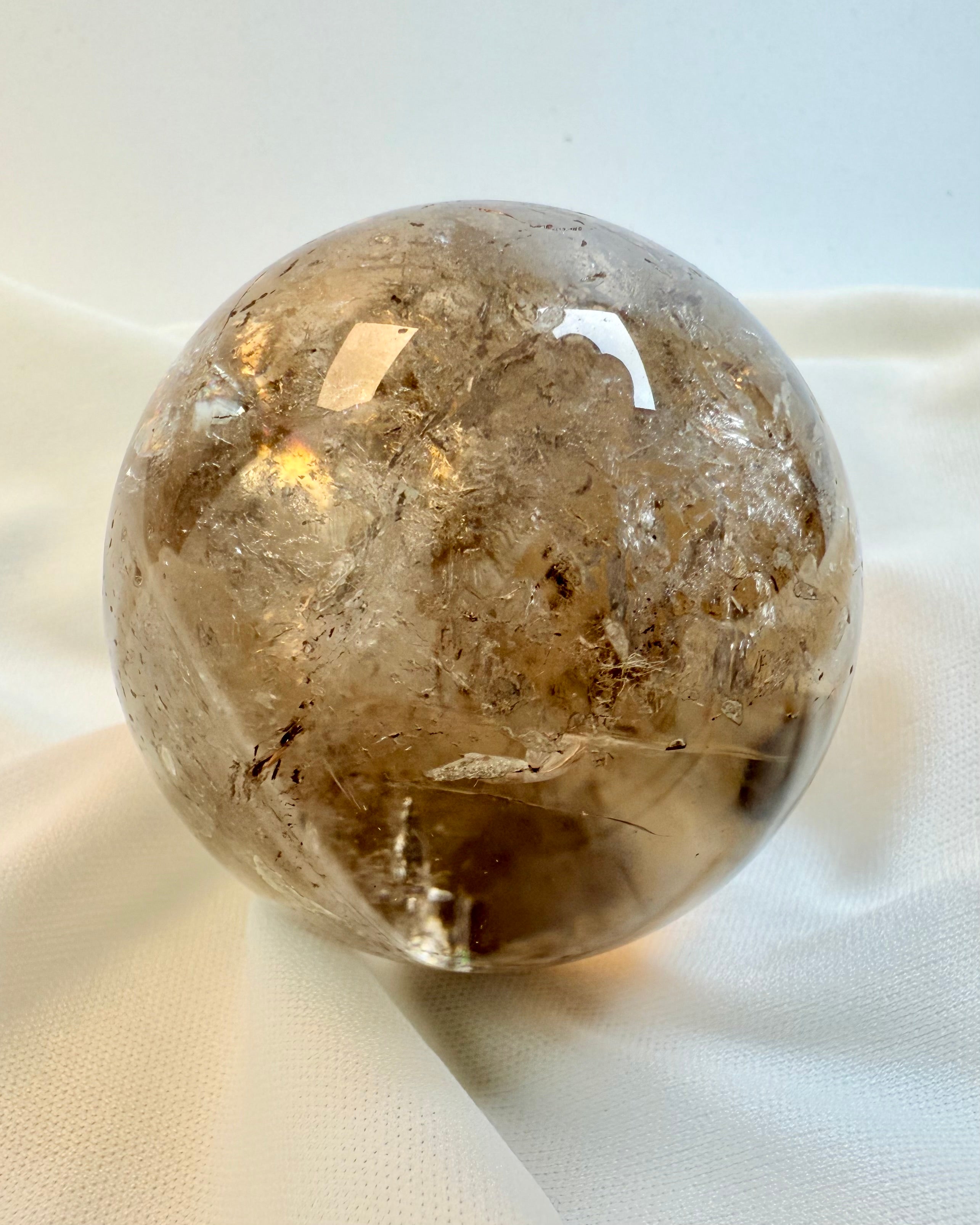 KOSMISK NETVÆRK - KRYSTALKUGLE - UNIKA