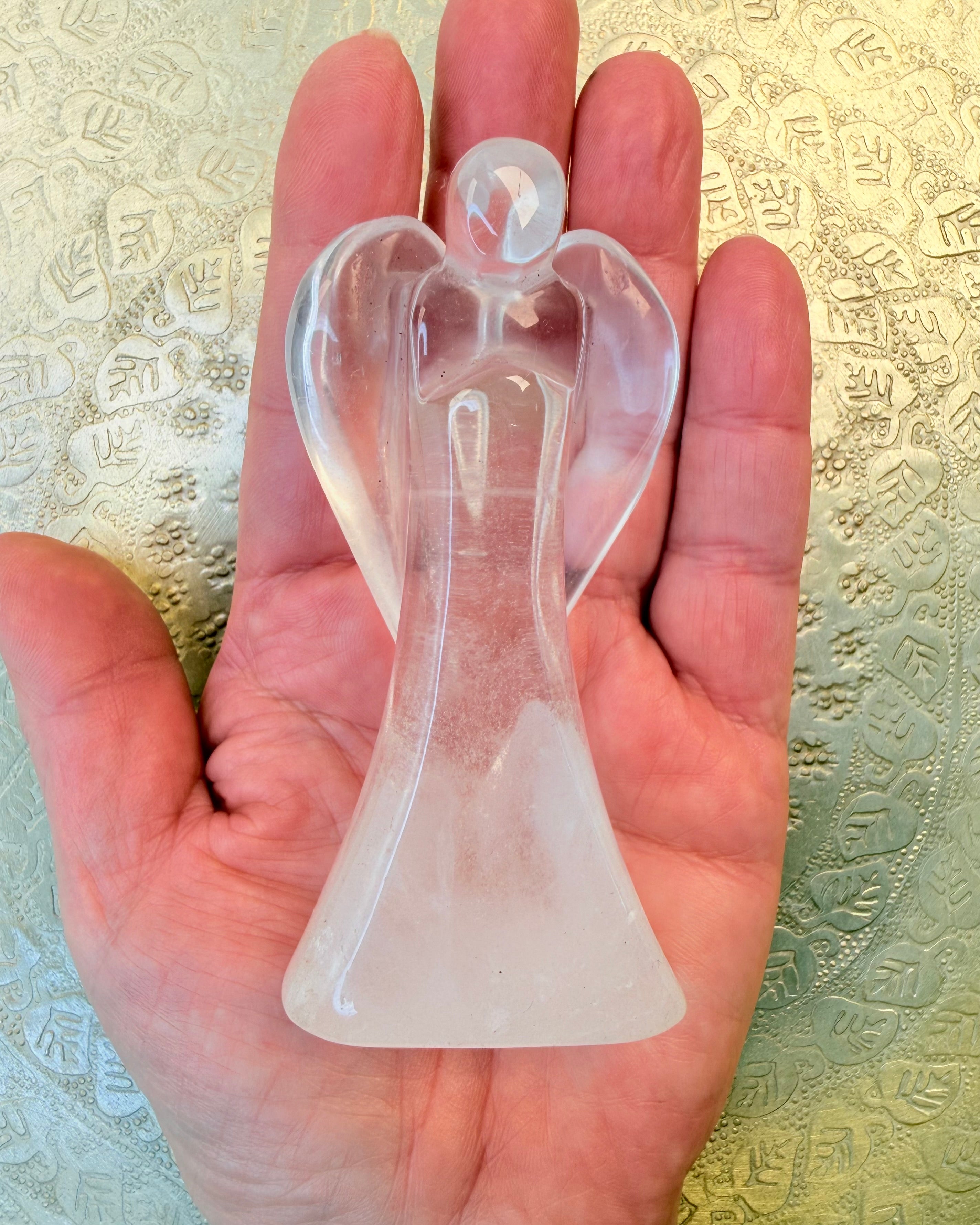 EN KAPPE AF HVIDT LYS - ENGEL - UNIKA