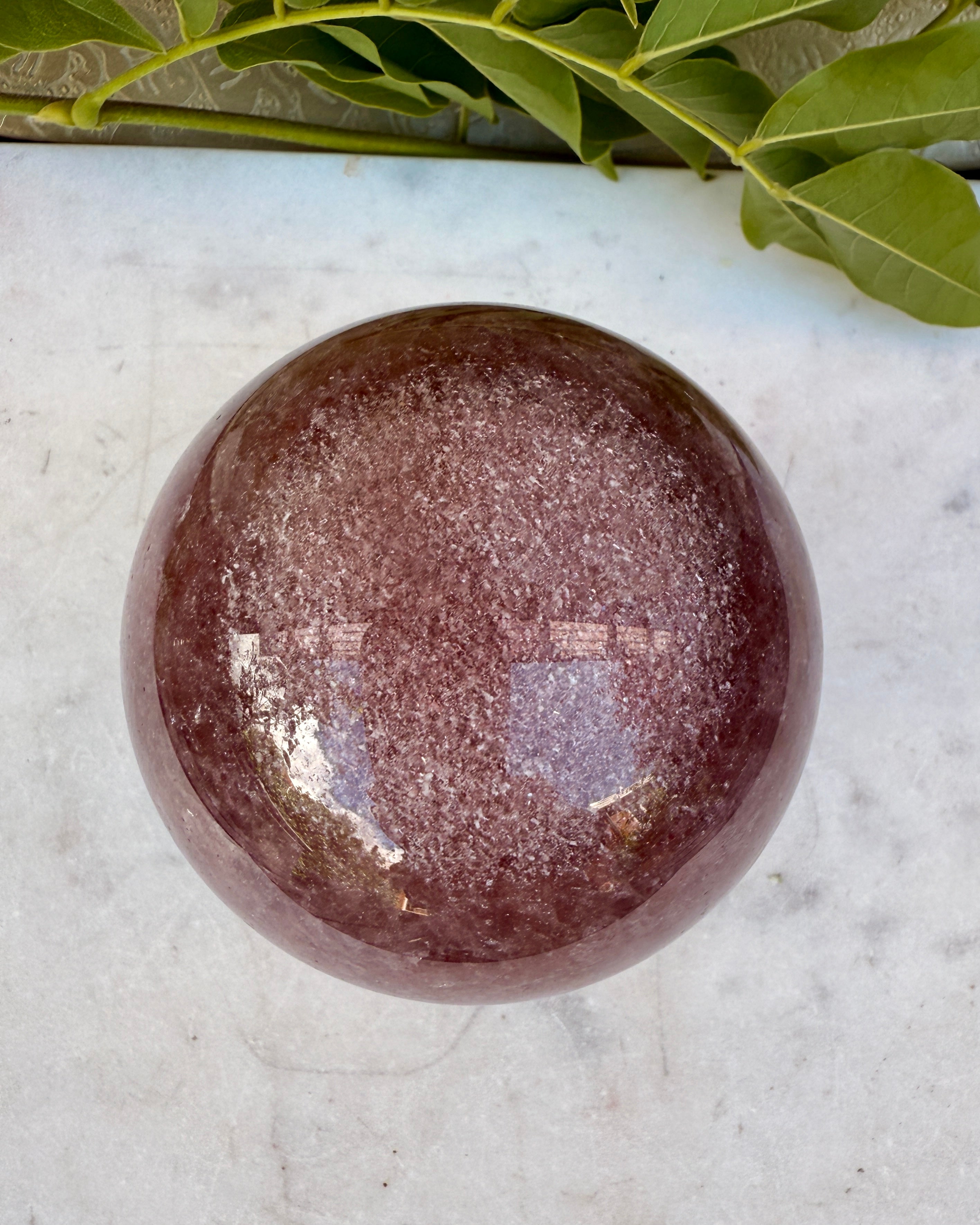 SELVKÆRLIGHED - KRYSTALKUGLE - UNIKA