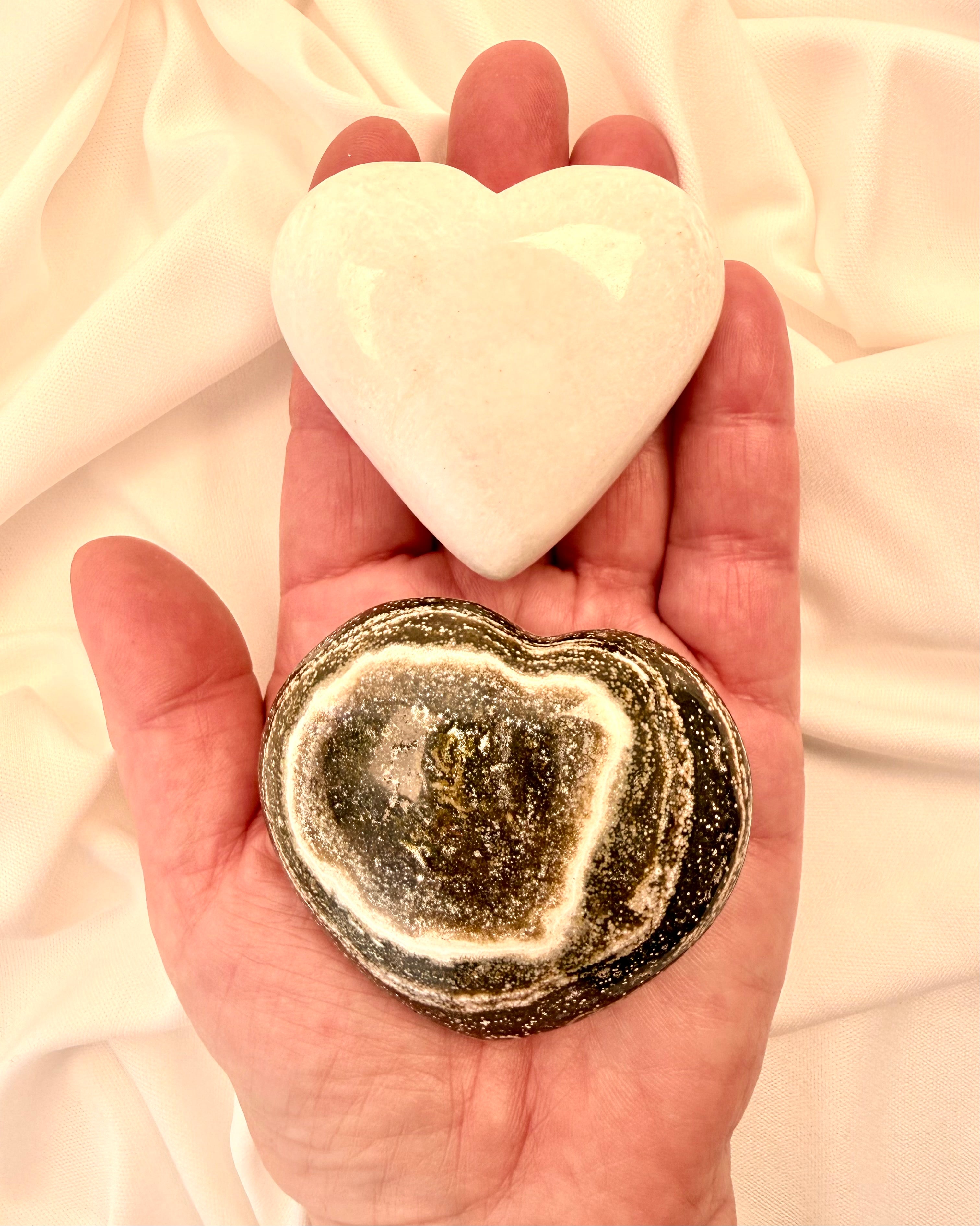 UTÆMMET VILDSKAB - KRYSTALHJERTER - PAR - UNIKA